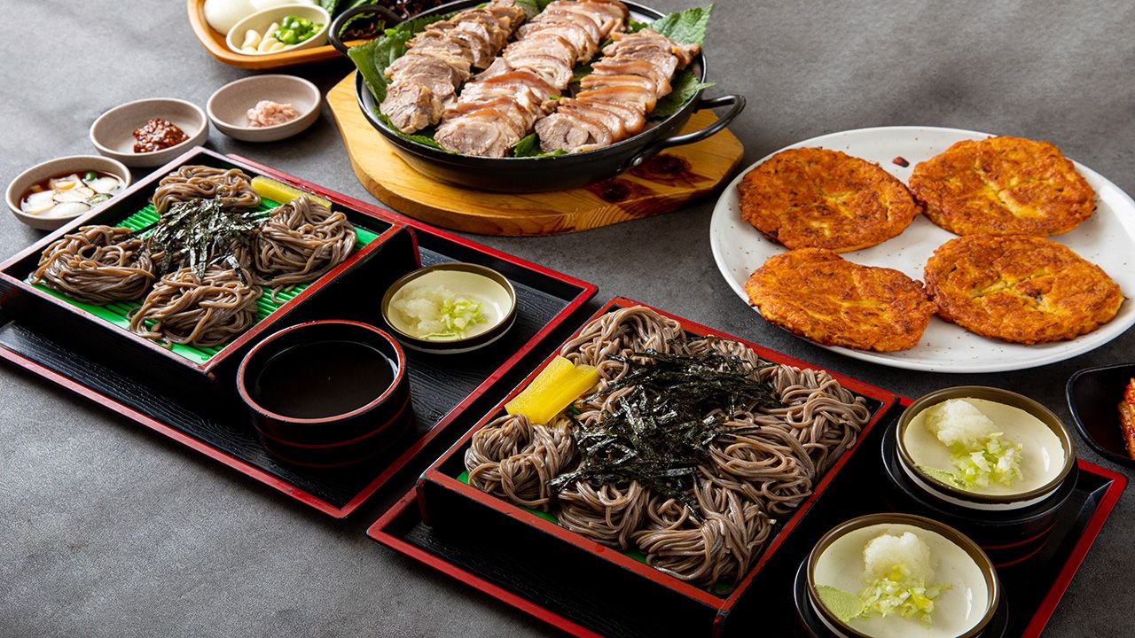 금호정 메뉴 — 모밀소바, 수육, 녹두빈대떡